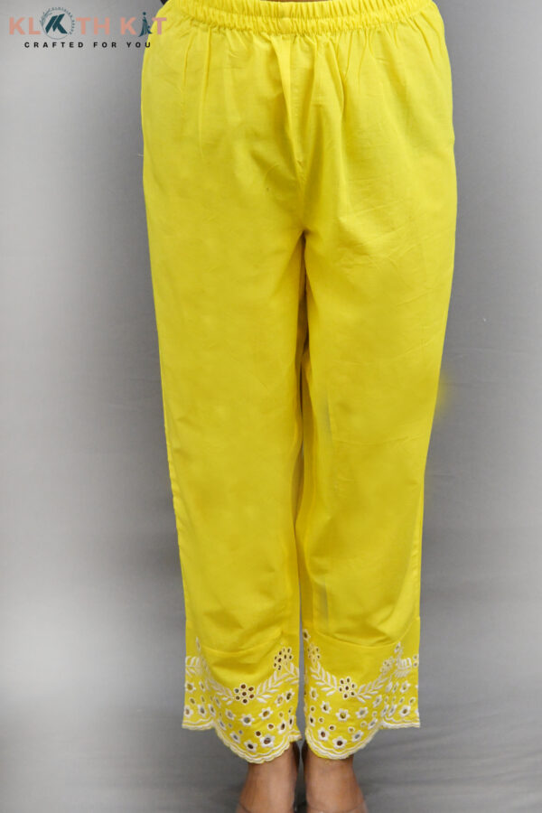 Kloth Kit Elegant Yellow 3Pcs Suit Set with umbrella cut - Image 4