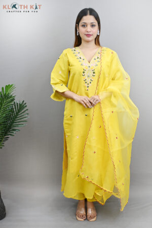 Yellow Full with Dupatta